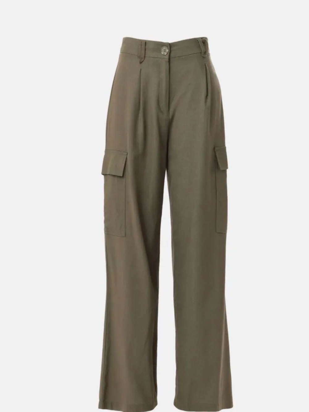 Club Monaco Women's Olive Refined Cargo Trouser Pants 12 NWT Boho minimalist Y2K